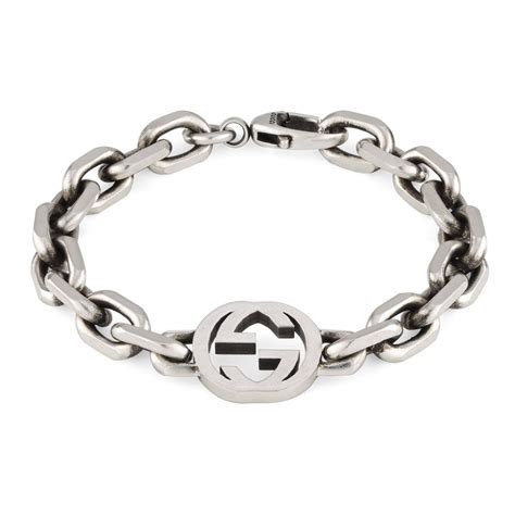 braciale gucci|Gucci interlocking bracelet.